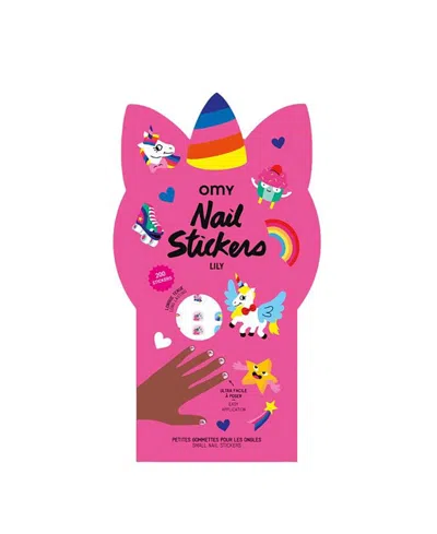 Omy Nail Sticker Unicorn - Ages 3 - 7 In Pink