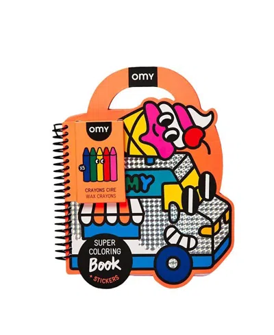 Omy Super Coloring & Sticker Book Yummy - Ages 3 - 6 In Multi