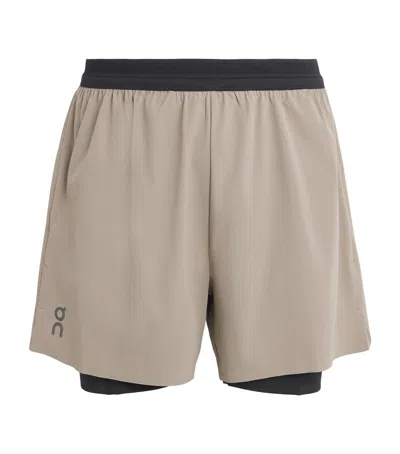 On 2-in-1 Performance Shorts In Neutral