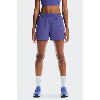 On 3-inch Core Running Shorts In Blue