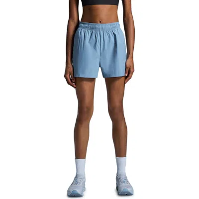 On 3-inch Core Running Shorts In Chambray