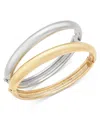ON 34TH 2-PC. TWO-TONE BANGLE BRACELETS, EXCLUSIVELY AT MACY'S