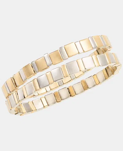 On 34th 2-pc. Set Beaded Stretch Bracelets, Macy's Exclusive In Multi