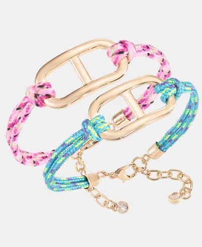 On 34th 2-pc. Set Cord Flex Bracelets, Macy's Exclusive In Multi