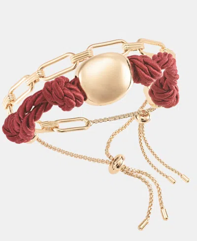 On 34th 2-pc. Set Slider Bracelets, Macy's Exclusive In Brown