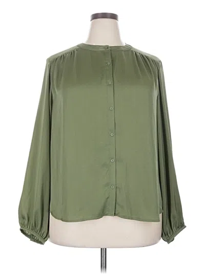 On 34th 3/4 Sleeve Blouse In Green