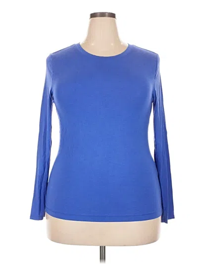 Pre-owned On 34th 3/4 Sleeve T-shirt In Blue