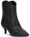 On 34th Aatira Tulip Booties, Created For Macy's In Black Smooth