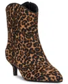 On 34th Aatira Tulip Booties, Created For Macy's In Leopard Haircalf