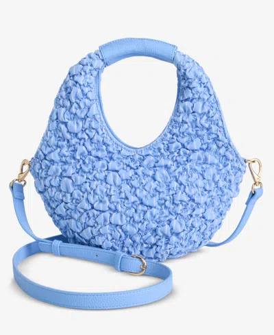 On 34th Alyii Ruched Stripe Top Handle, Macy's Exclusive In Blue