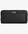 On 34th Angii Solid Zip-around Wallet, Macy's Exclusive In Black