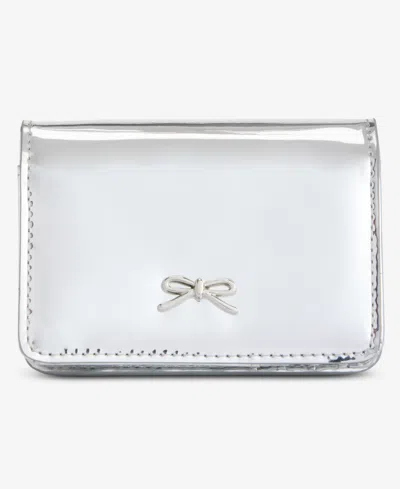 On 34th Angii Solid Zip-around Wallet, Macy's Exclusive In Silver