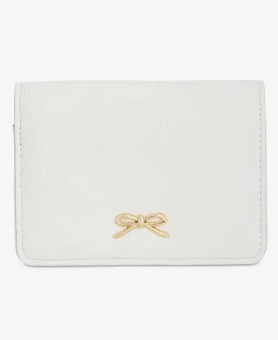 On 34th Angii Solid Zip-around Wallet, Macy's Exclusive In White