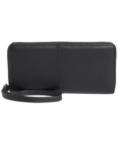 On 34th Angii Zip-around Wallet, Created For Macy's In Black