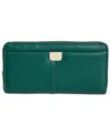 On 34th Angii Zip Around Solid Wallet, Created For Macy's In Dark Fores