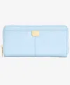On 34th Angii Zip Around Solid Wallet, Created For Macy's In Skyway