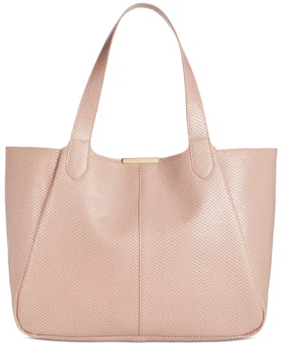 On 34th Azriell Embossed Tote Bag, Created For Macy's In Pink