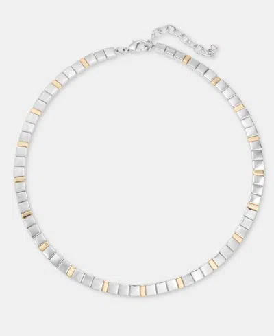 On 34th Beaded Collar Necklace, 16" + 3" Extender, Macy's Exclusive In Gray