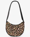 On 34th Beaded Half Moon Shoulder Bag, Macy's Exclusive In Brown