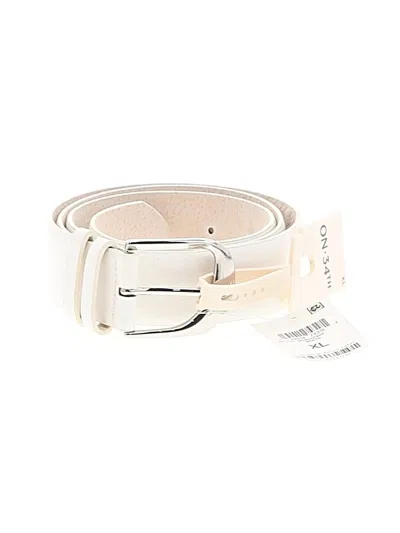 Pre-owned On 34th Belt In Ivory
