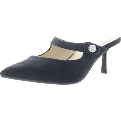 On 34th Benettf Womens Embellished Faux Suede Heels In Multi
