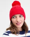 On 34th Boxed Rib-knit Beanie, Macy's Exclusive In Red