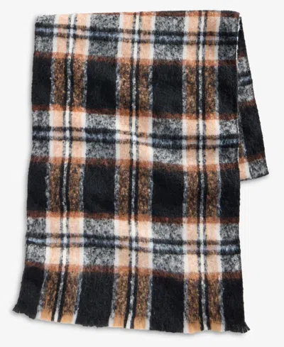 On 34th Brushed Plaid Blanket Wrap, Macy's Exclusive In Multi