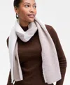 On 34th Brushed Rib Colorblocked Scarf, Macy's Exclusive In Neutral