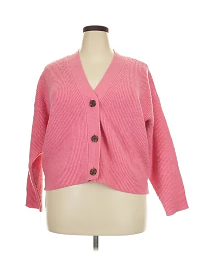 Pre-owned On 34th Cardigan Sweater In Pink