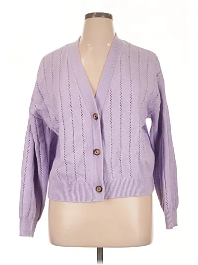 Pre-owned On 34th Cardigan Sweater In Purple