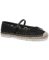 On 34th Cassiee Espadrille Flats, Exclusively At Macy's In Black Eyelet