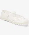 On 34th Cassiee Espadrille Flats, Exclusively At Macy's In White Eyelet