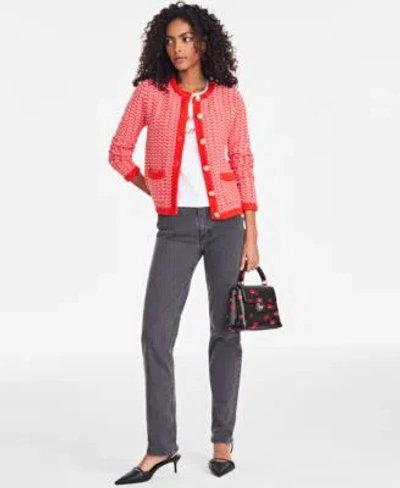 On 34th Casual Denim Sweater Accessories Collection Exclusively At Macys In Lip Party