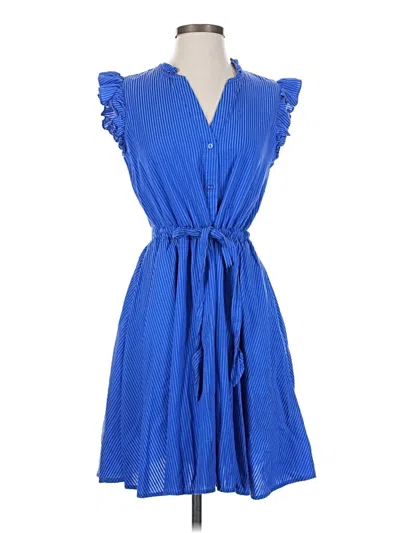 Pre-owned On 34th Casual Dress In Blue