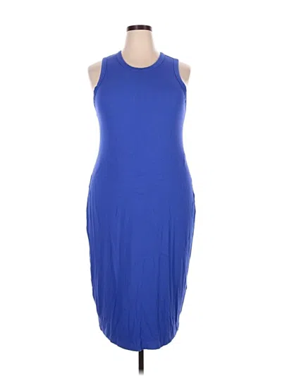 Pre-owned On 34th Casual Dress In Blue