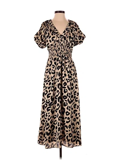 Pre-owned On 34th Casual Dress In Brown