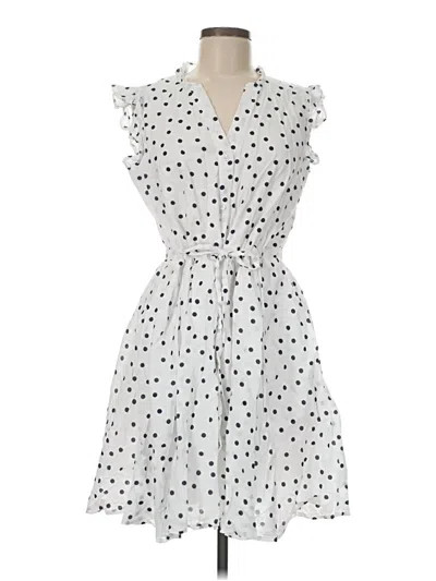 Pre-owned On 34th Casual Dress In White