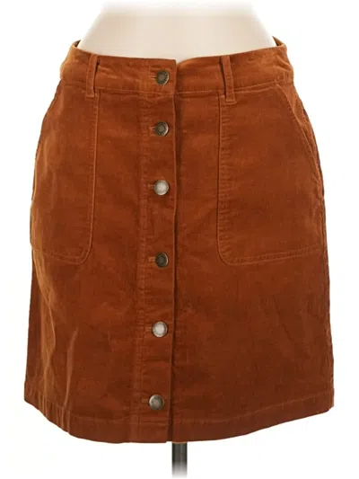 Pre-owned On 34th Casual Skirt In Brown