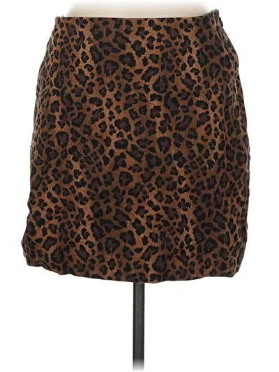 Pre-owned On 34th Casual Skirt In Brown