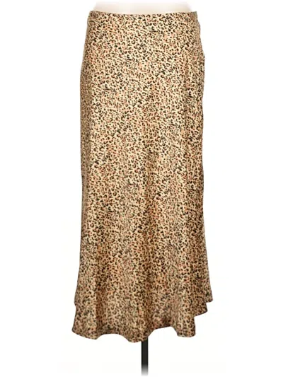 Pre-owned On 34th Casual Skirt In Gold