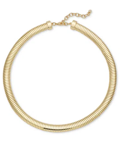 On 34th Coiled Chain Collar Necklace, 17" + 2" Extender, Created For Macy's In Gold