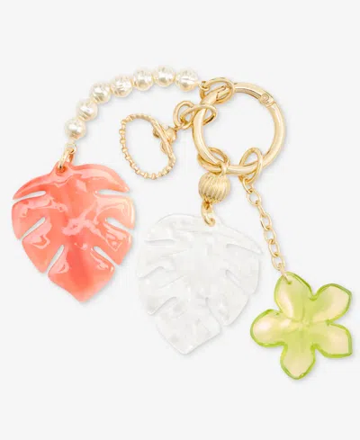 On 34th Coral Palm Leaf Bag Charm, Macy's Exclusive In Multi
