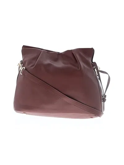 Pre-owned On 34th Crossbody Bag In Burgundy