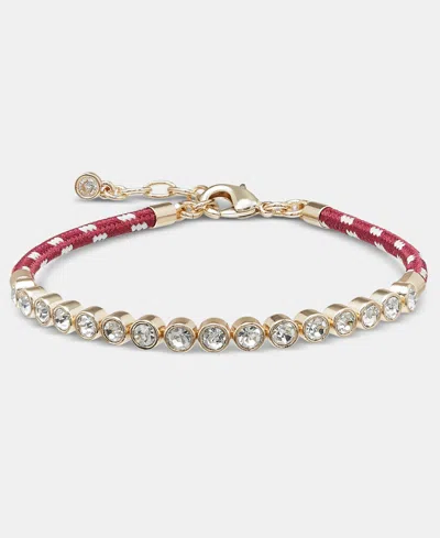 On 34th Crystal Cord Flex Bracelet, Macy's Exclusive In Red