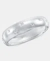 On 34th Crystal Star Puffy Bangle Bracelet, Macy's Exclusive In Silver
