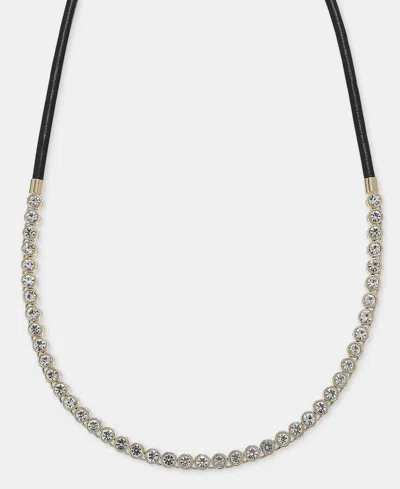 On 34th Crystal Tennis Cord Necklace, Macy's Exclusive In Red