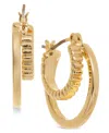 On 34th Double Hoop Earrings, Exclusively At Macy's In Gold