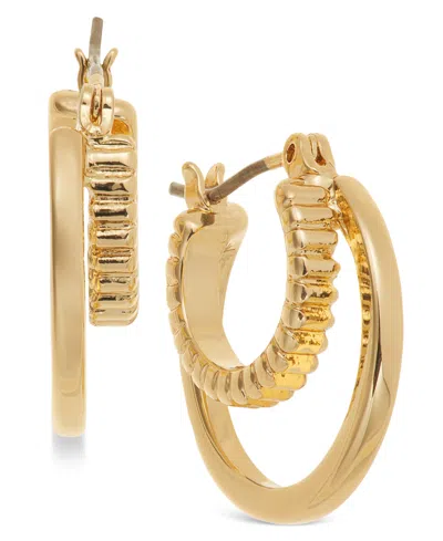 On 34th Double Hoop Earrings, Exclusively At Macy's In Gold