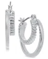 On 34th Double Hoop Earrings, Exclusively At Macy's In Silver