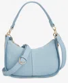 On 34th Dyanne Small Denim Shoulder Crossbody, Created For Macy's In Denim Cham